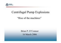 cover of the book Centrifugal Pump Explosions