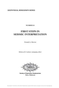 cover of the book Herron. First Steps in Seismic Interpretation