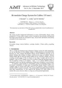 cover of the book Bi-modular Charge System for Calibre 155 mm I