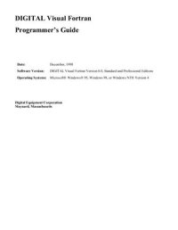 cover of the book Programmer’s Guide for DIGITAL Visual Fortran