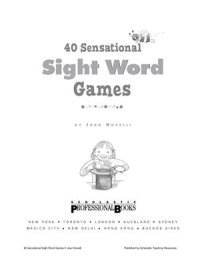 cover of the book 40 sensational sight word games