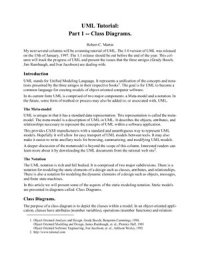 cover of the book UML Tutorial: Part 1 - Class Diagrams