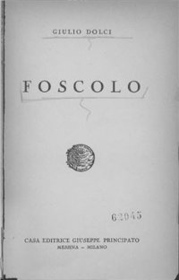 cover of the book Foscolo