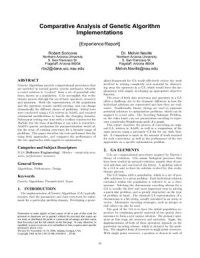 cover of the book Comparative Analysis of Genetic Algorithm Implementations