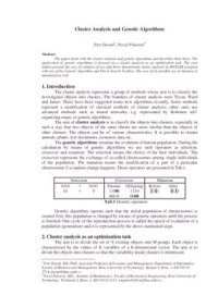 cover of the book Cluster Analysis and Genetic Algorithms