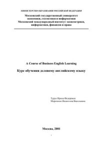 cover of the book A Course of Business English Learning