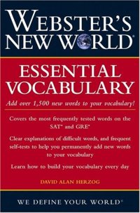 cover of the book Webster's New World Essential Vocabulary for SAT and GRE