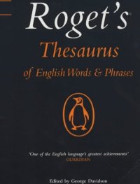 cover of the book Roget's Thesaurus of English Words and Phrases