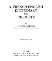 cover of the book A French-English dictionary for chemists