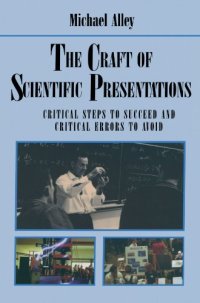 cover of the book The craft of scientific presentations: critical steps to succeed and critical errors to avoid