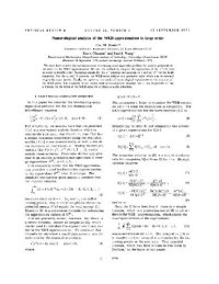 cover of the book Numerological analysis of WKB approximation in large order