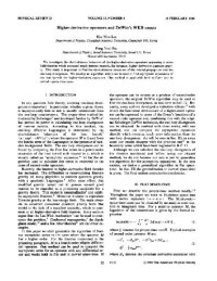 cover of the book Higher-derivative operators and DeWitt's WKB ansatz