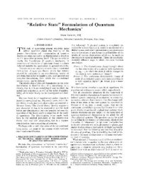 cover of the book Relative state formulation of quantum mechanics