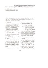 cover of the book Review of predictive capabilities of JRC-JCS model in engineering practice