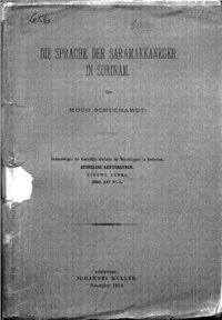 cover of the book Die Sprache der Saramakkaneger in Surinam