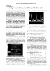 cover of the book On Improvement of Measurements Efficiency of Blood Flow Indices