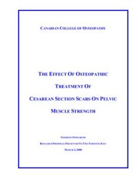 cover of the book The effect of osteopathic treatment of Cesarean section Scars on pelvic muscle strength