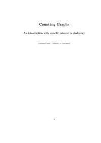 cover of the book Counting Graphs: An introduction with specific interest in phylogeny