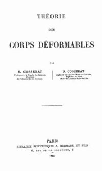 cover of the book Theorie des corps deformables