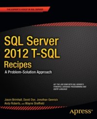 cover of the book SQL Server 2012 T-SQL Recipes: A Problem-Solution Approach (+ Code)