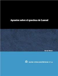 cover of the book Apuntes sobre el quechua de Lamud (Luya, Amazonas, Perú)