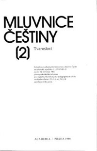 cover of the book Mluvnice češtiny 2. Tvarosloví