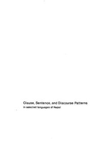 cover of the book Clause, Sentence, and Discourse Patterns in selected languages of Nepal. Part III, Texts