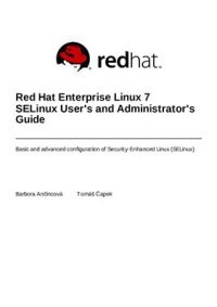 cover of the book Red Hat Enterprise Linux 7 SELinux User's and Administrator's Guide