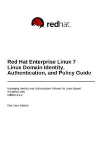 cover of the book Red Hat Enterprise Linux 7 Linux Domain Identity, Authentication, and Policy Guide