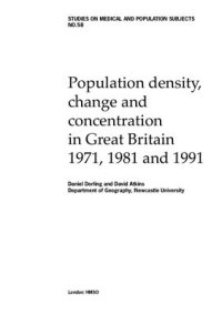 cover of the book Population density, change and concentration in Great Britain 1971, 1981 and 1991