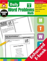 cover of the book Daily Word Problems Math. Grade 4