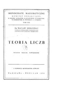 cover of the book Teoria liczb