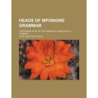 cover of the book Heads of Mpongwe Grammar. Vocabulary of the Mpongwe Language