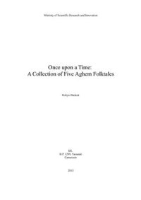 cover of the book Once upon a Time: A Collection of Five Aghem Folktales