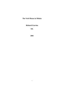 cover of the book The Verb Phrase in Mbuko