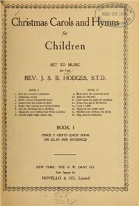 cover of the book Christmas Carols and Hymns for Children. Books I & II