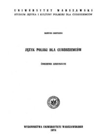 cover of the book Język polski dla cudzoziemców. Ćwiczenia leksykalne