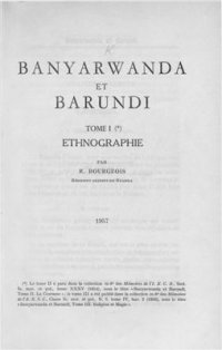 cover of the book Banyarwanda et Barundi: Ethnographie