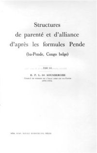 cover of the book Structures de parenté et d'alliance d'après les formules Pende (ba-Pende, Congo belge)