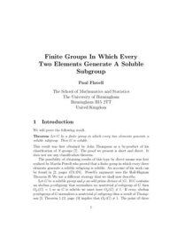 cover of the book Finite groups in which every two elements generate a soluble subgroup