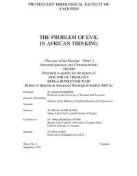 cover of the book The Problem of Evil in African Thinking: Ancestral practices and Christian beliefs