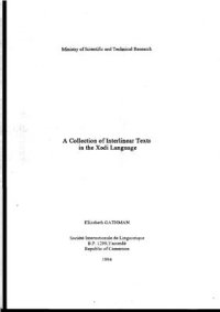 cover of the book A Collection of Interlinear Texts in the Xədi Language