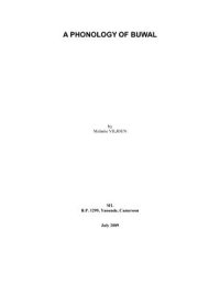 cover of the book A Phonology of Buwal