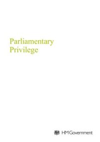 cover of the book Parliamentary Privilege