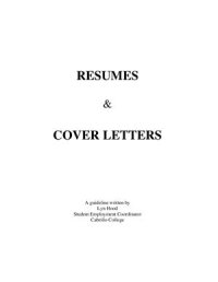 cover of the book Resumes and Cover Letters