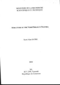 cover of the book Scott. Structure of the Verb Phrase in Ngomba