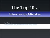 cover of the book The Top 10 Interviewing Mistakes