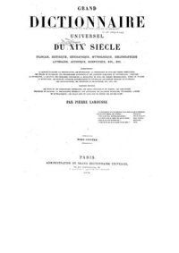 cover of the book Grand dictionnaire universel du XIXe siècle. Tom 11 (Memo-O) [Большой универсальный словарь XIX в.]