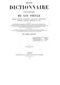 cover of the book Grand dictionnaire universel du XIXe siècle. Tom 8 (F-G) [Большой универсальный словарь XIX в.]