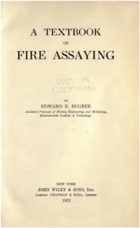 cover of the book A Textbook of Fire Assaying